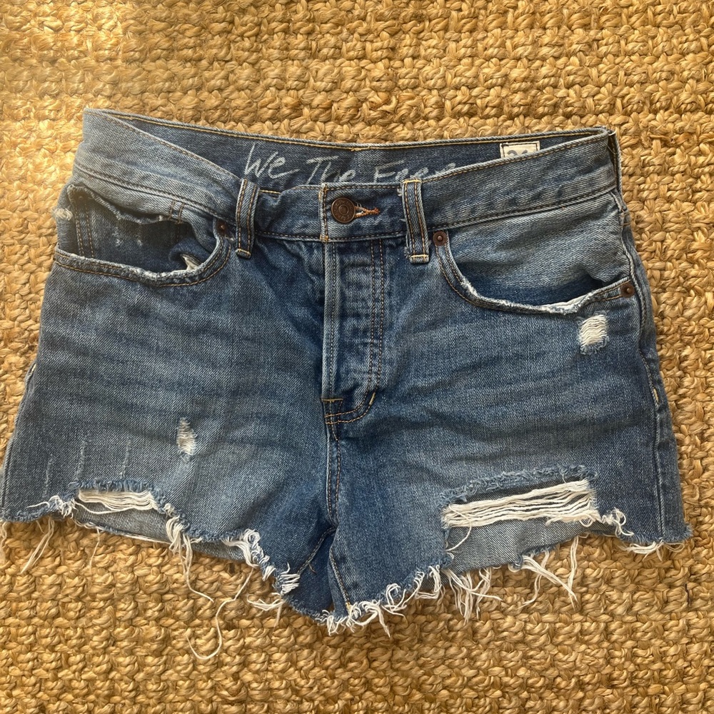 Free People Jean shorts, size 26, like new